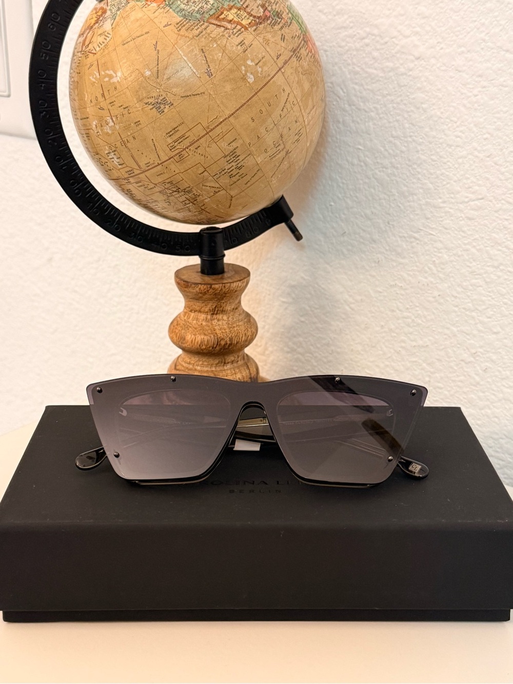Carolina Lemke Berlin Tessa Sunglasses CL9230-2 Cat-Eye Grey Gradient NWT